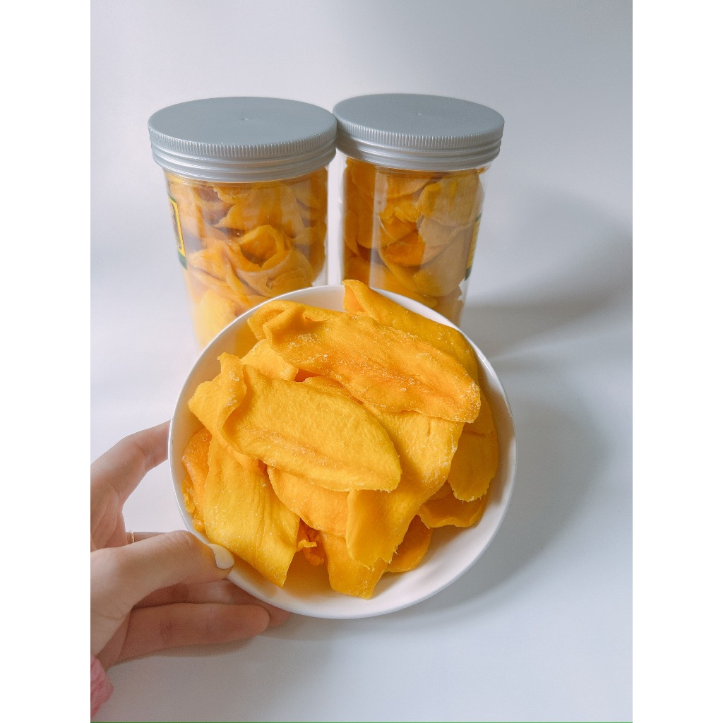 Hộp 250g Xoài Sấy Dẻo Đà Lạt_ ăn vặt, food, ngon
