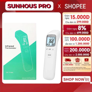 Nhiệt kế điện tử hồng ngoại đo trán - Tặng Pin - Máy Đo Nhệt Độ Cơ Thể CK-T1803 Máy Đo Thân Nhiệt - đo nước