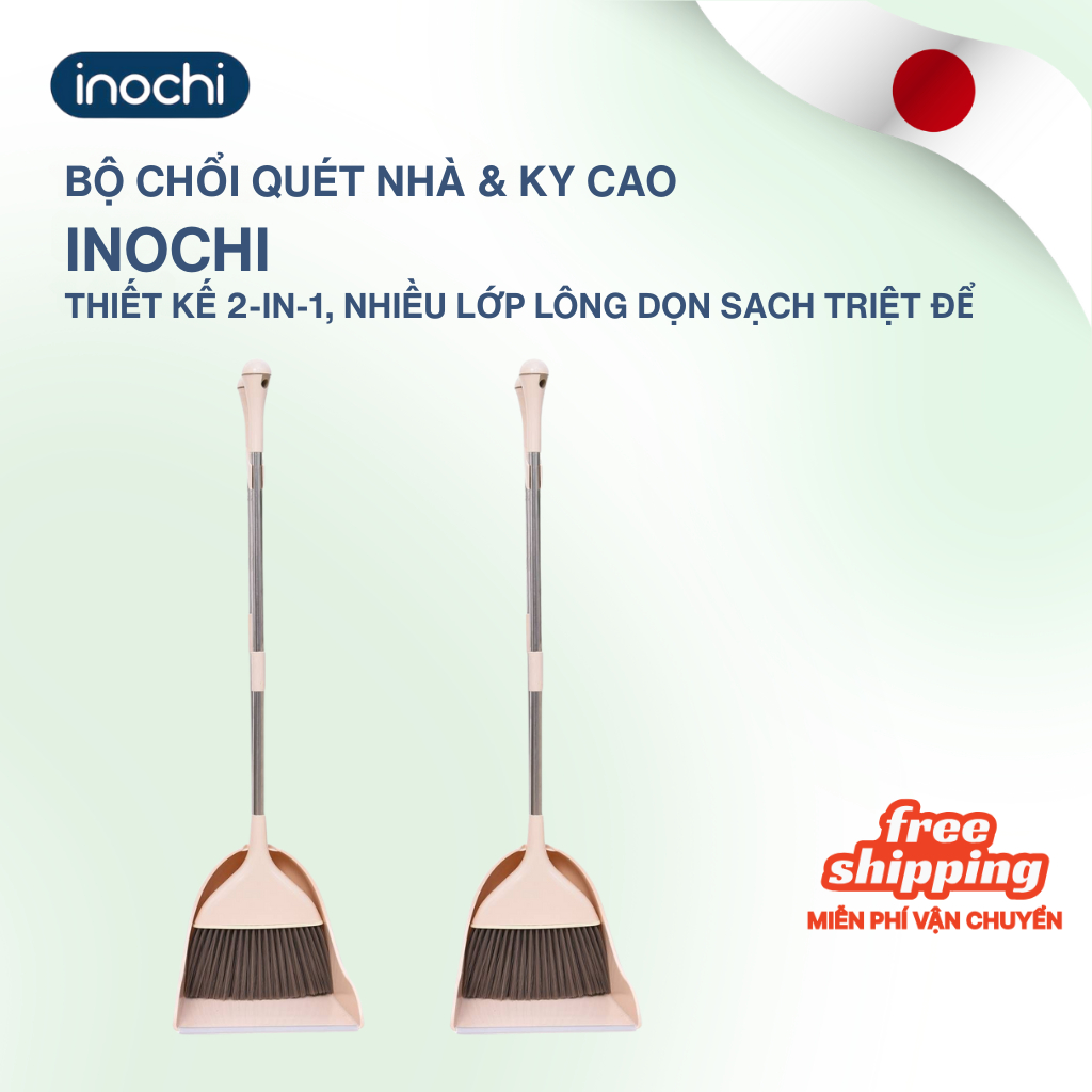Bộ chổi quét nhà và KY CAO Inochi thông minh - đa năng, gọn nhẹ, cao cấp, tiện lợi