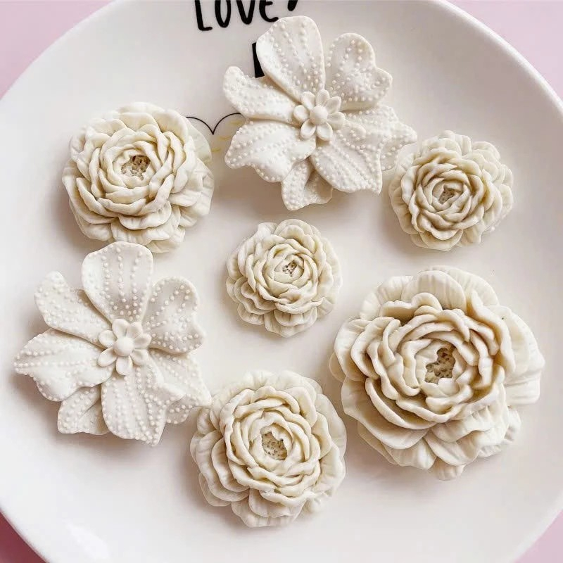 Set 8 Charm Hoa Hồng Bouquet Crush Clog Jibbitz Sticker Vip Gắn Dép Sục Chất Liệu Cao Su Siêu Đẹp