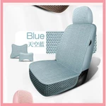 Bộ ghế ô tô 4 mùa đa năng chất liệu sợi mát lạnh dành cho xe 5 chỗ ghế ngồi thoáng khí chống trượt đệm lưng êm ái dễ — ảnh 5