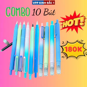 Sỉ 180k/10 Bút Máy Bấm Ngòi F06 Mực Không Xóa - Dùng Cho Học Sinh Tiểu Học Từ Lớp 1-5.