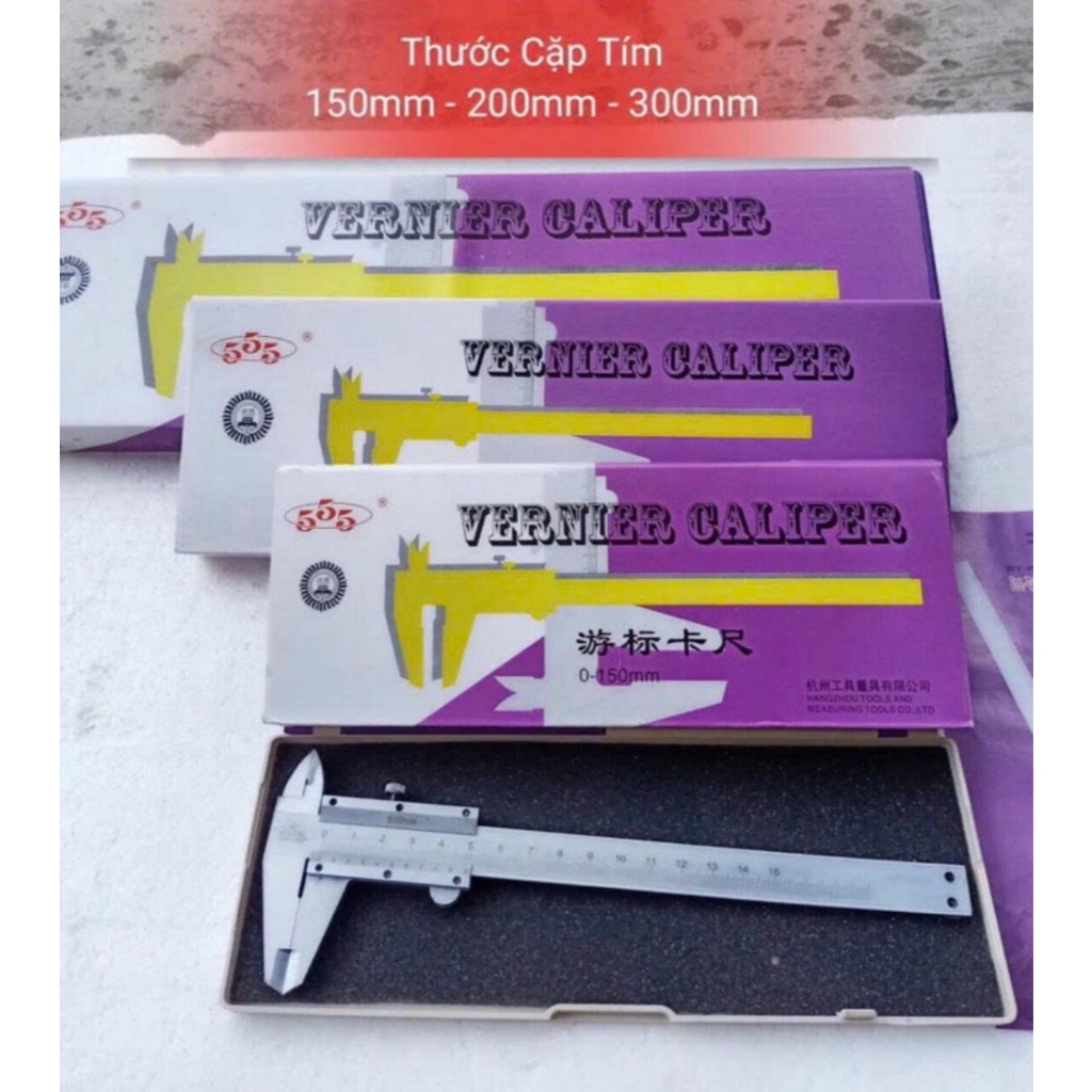 Thước cặp, kẹp cơ khí 150mm 200mm 300mm