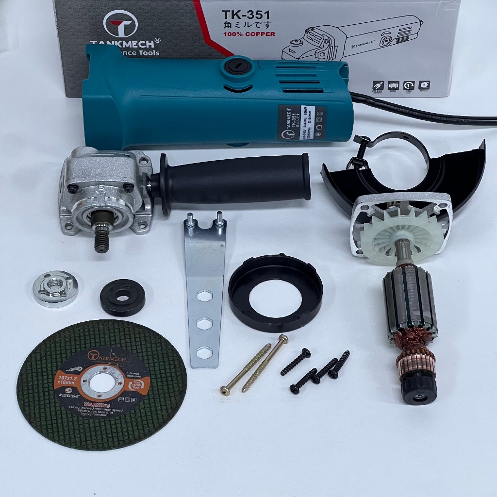 Máy mài cầm tay  TANKMECH TK-351 Dây đồng nguyên chất 100% Máy mài góc cơ bản hiệu