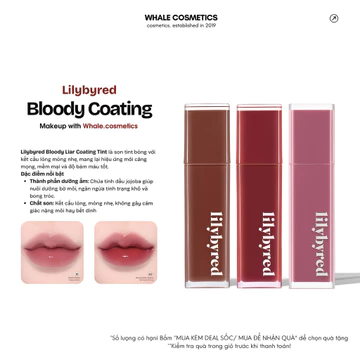 (Màu 1-20) Son Nước Lilybyred Bloody Liar Coating Tint 4G
