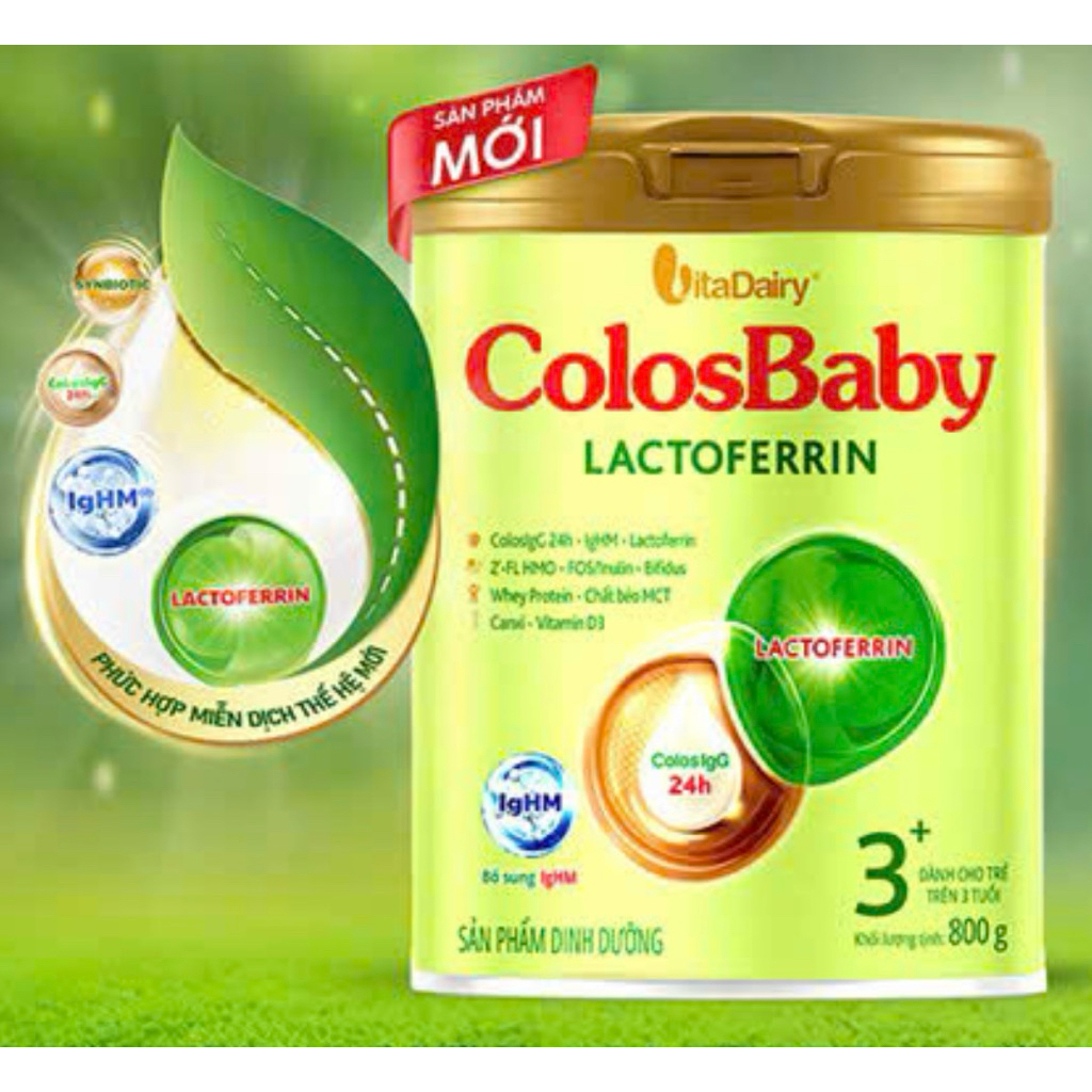 {Chính hãng} Sữa Colosbaby Lactoferrin mới cho bé sinh mổ bổ sung IgHM số 0-1-2 800g