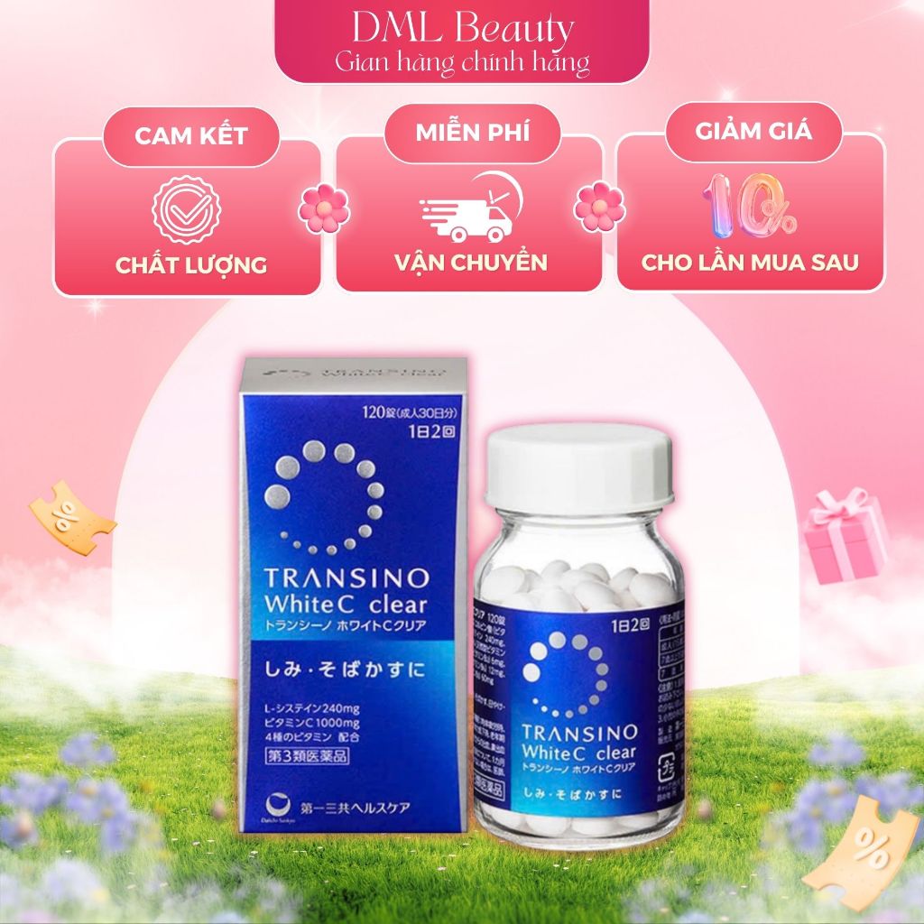 Viên uống trắng da Transino 120v | Shopee Việt Nam