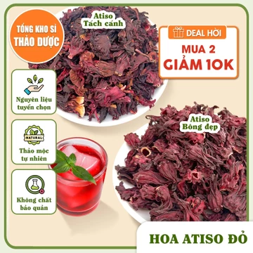 Hoa atiso đỏ khô 1kg, hoa bụp giấm, hibiscus, giúp mát gan, thanh nhiệt, giải độc