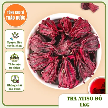 Hoa atiso đỏ khô 100g, hoa bụp giấm, hibiscus, giúp mát gan, thanh nhiệt, giải độc