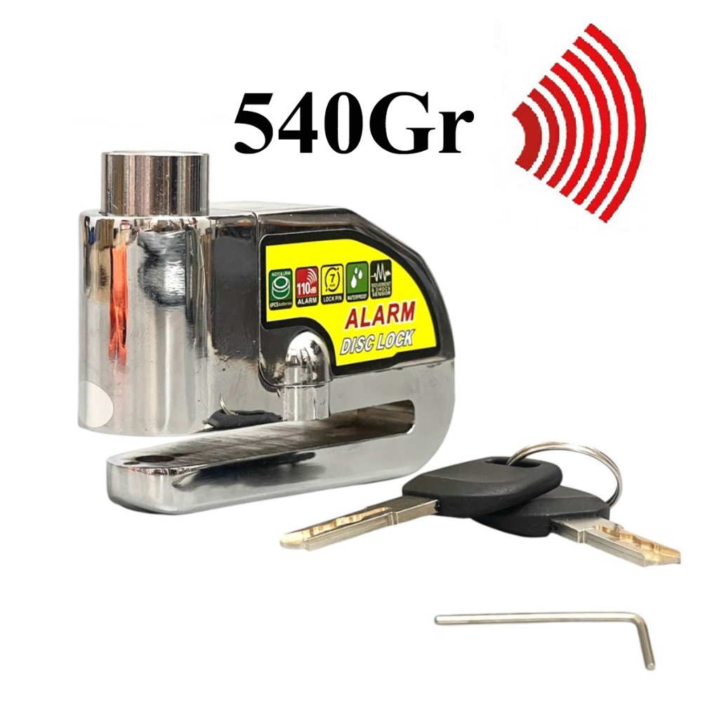 Khóa đĩa xe máy có báo động chống trộm hú còi KL-303