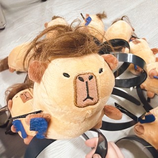 Có Sẵn - Thú Bông Capybara Gắn Băng Đô Cài Tóc Vui Nhộn ♥ Mẫu Thỏ Hồng Hài Hước Cute
