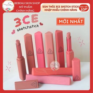 Son Thỏi 3CE Sketch Stick Màu Mịn Lì Nhập Khẩu Chính Hãng 2g - Bebeau