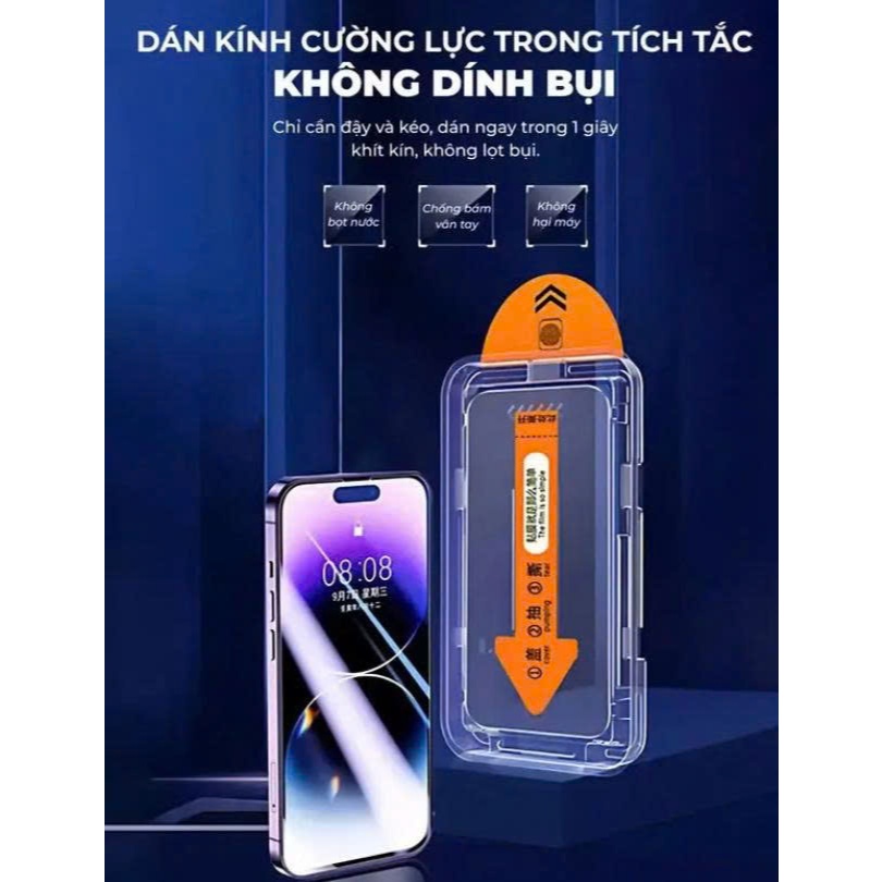 Combo 5 Kính Cường Lực KingKong Glass 2.5D iPhone 7–17 Pro Max | Trong Suốt, Chống Nhìn Trộm, Chống Va Đập |Quà tặng kèm