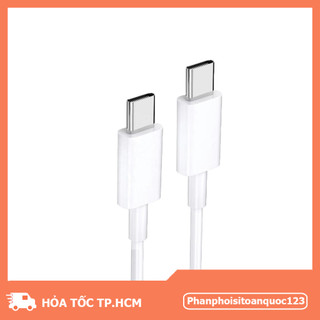 Cáp Sạc Type-C To Type-C Sạc Nhanh PD – Dây Cáp 2 Đầu Type-C Full Box – Hỗ Trợ Sạc Và Truyền Dữ Liệu