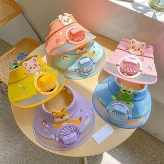 Mũ Che Nắng Cho Bé 2in1 Có Quạt Mini – Mũ Chống Nắng Trẻ Em Làm Mát, Nón Rộng Vành Chống UV