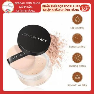 Phấn phủ bột FOCALLURE Setting Powder kiềm dầu bền lâu nhập khẩu chính hãng 7g - Bebeau