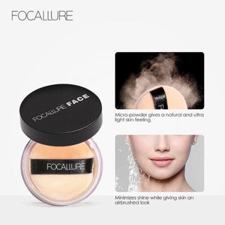 Phấn phủ bột FOCALLURE Setting Powder kiềm dầu bền lâu nhập khẩu chính hãng 7g - Bebeau