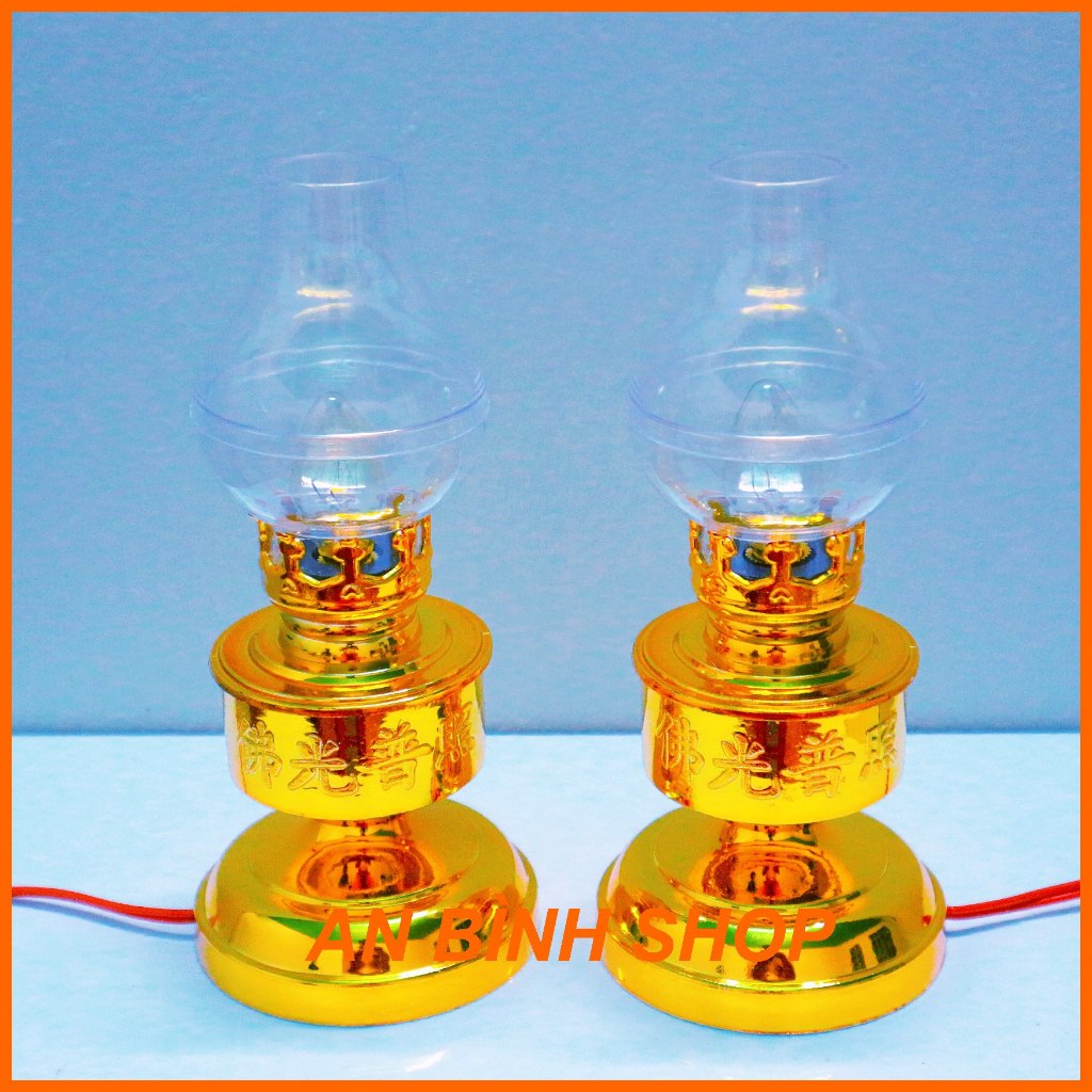 ( Hàng loại 1 ) 1 Đôi đèn thờ, đèn thờ bóng led, đèn thờ gia tiên, đèn ban thờ