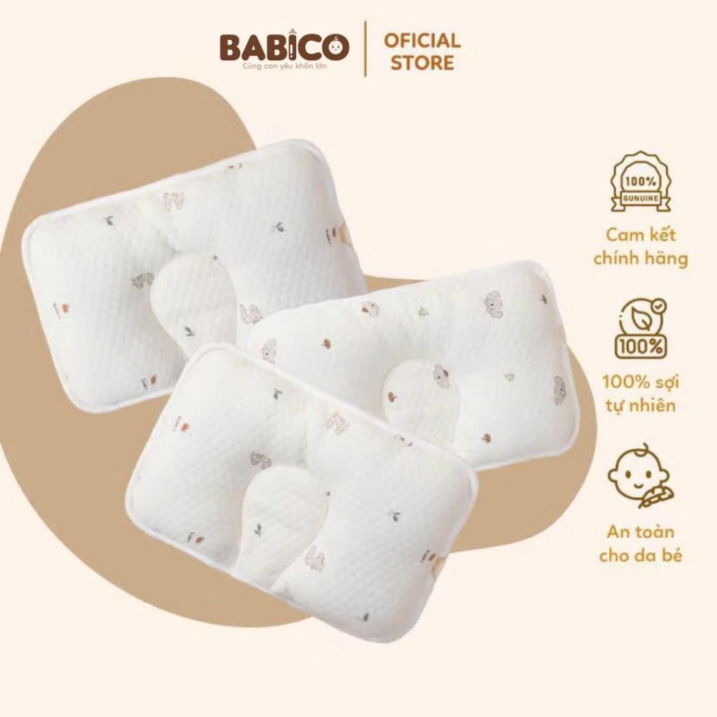 Gối Lõm Mặt Lụa Unbee Cao Cấp, Gối Chần Bông Mềm Mại Kết Hợp Lưới Thở Air MeshCho Bé Sơ Sinh