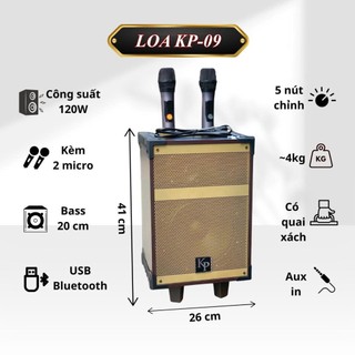 Loa Kéo Karaoke KP 09 Cho Âm Thanh Bass Chắc, Treble Trong Trẻo, Mang Đến Trải Nghiệm Nghe Nhạc Và Hát Karaoke Sôi Động