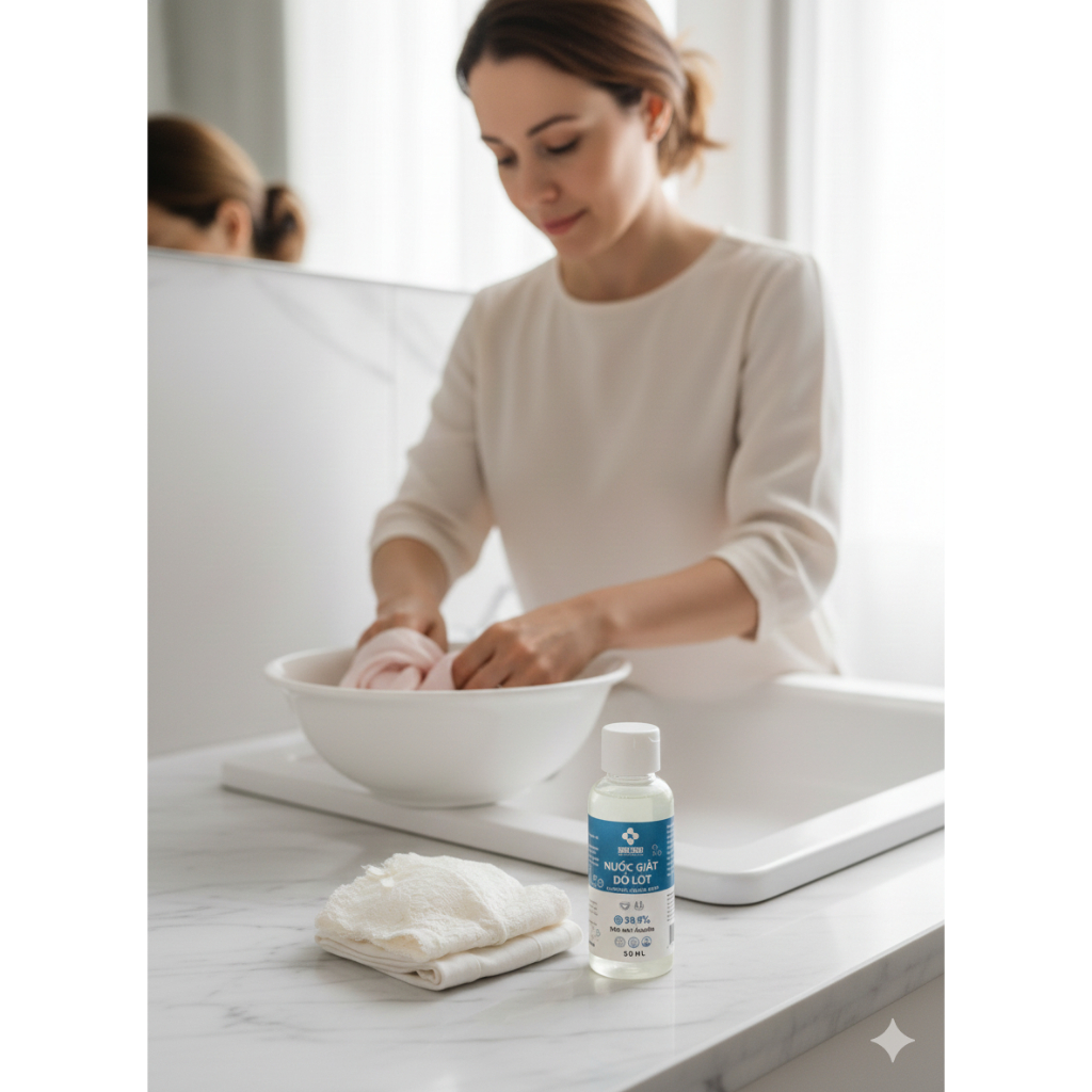 Nước Giặt Đồ Lót, Đồ Lụa SingSong. Diệt 99,9% Nấm Candida, Nấm Mốc, giặt tay, an toàn cho da - 50ml