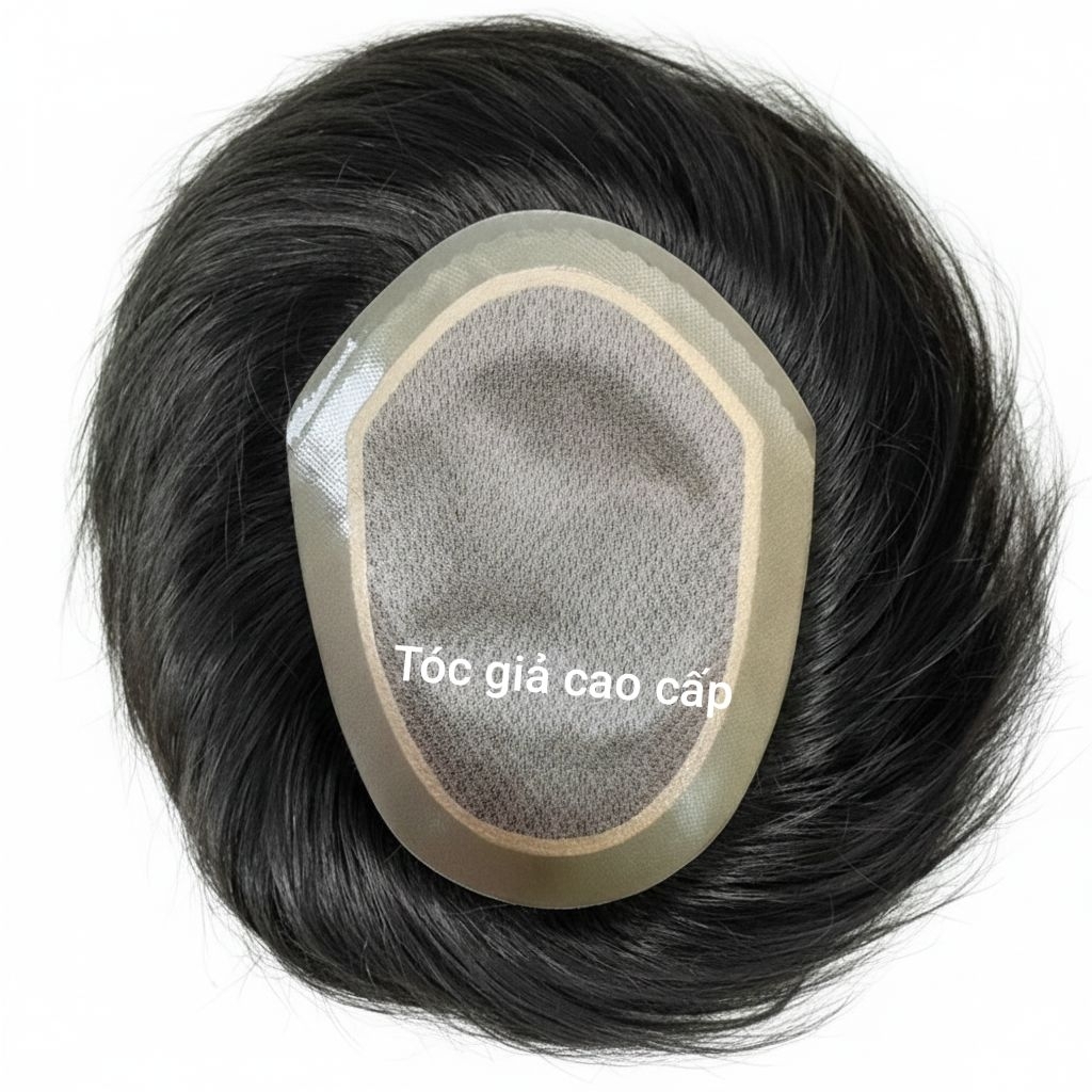 Tóc giả nam siêu da đầu, Tóc Giả Che Hói Cho Nam tóc móc từ tóc thật ...