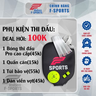 DEALS HỜI KHI MUA KÈM VỢT COMBO PHỤ KIỆN PICKLEBALL VOIBEO F-SPORT – DEAL HỜI CHO NGƯỜI CHƠI THỰC TẾ