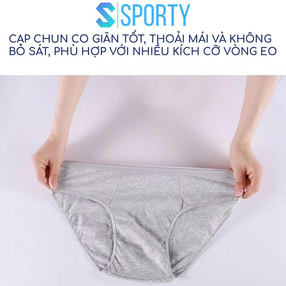 Quần lót giấy nam SPORTY DP10 100% cotton 2 lớp đáy dùng khi đi công tác, du lịch, học quân sự