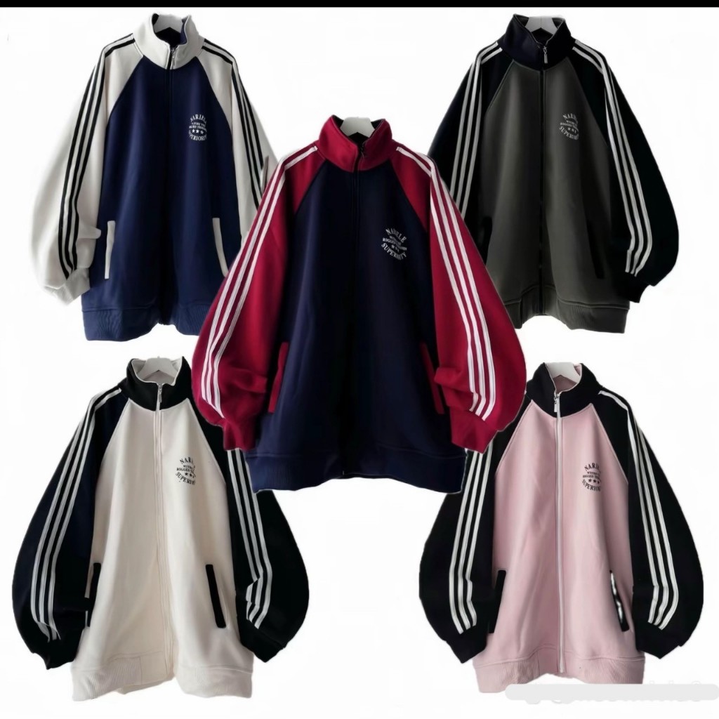 Áo khoác Nỉ Cổ Cao Logo 3 Sao Phối Màu Cực Đẹp From Rộng Boxy Chất Nỉ Bông Dày Dặn Unisex Nam Nữ 2026