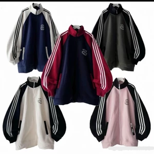Áo khoác Nỉ Cổ Cao Logo 3 Sao Phối Màu Cực Đẹp From Rộng Boxy Chất Nỉ Bông Dày Dặn Unisex Nam Nữ 2026