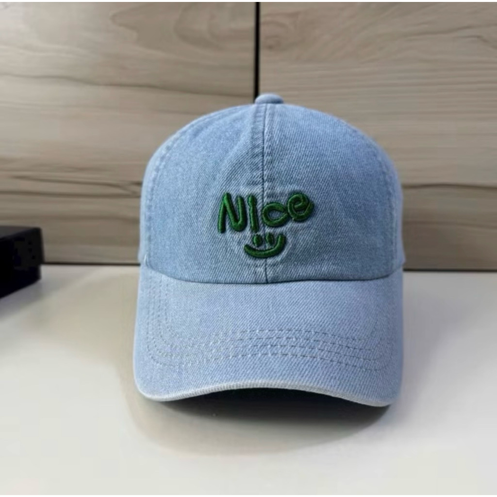 Mũ bucket jean cao cấp cho bé 4-9 tuổi - Nón vành tròn rin thêu mặt cười nhỏ siêu đẹp cho bé trai gái