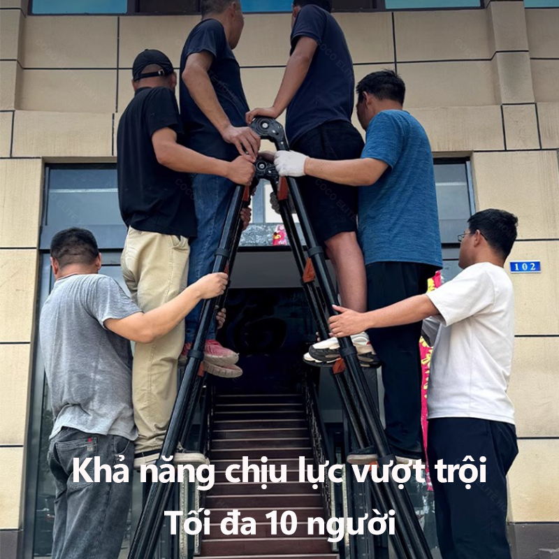 Thang Nhôm Cao Cấp Inox 1.7M-5.9M - Phụ Kiện Inox & Khóa Tự Động An Toàn