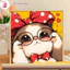 Tranh Số Hoá Phong Cảnh Hoạt Hình Tranh Tô Màu 20x20cm dễ thương đầy đủ cọ, màu, căng khung sẵ
