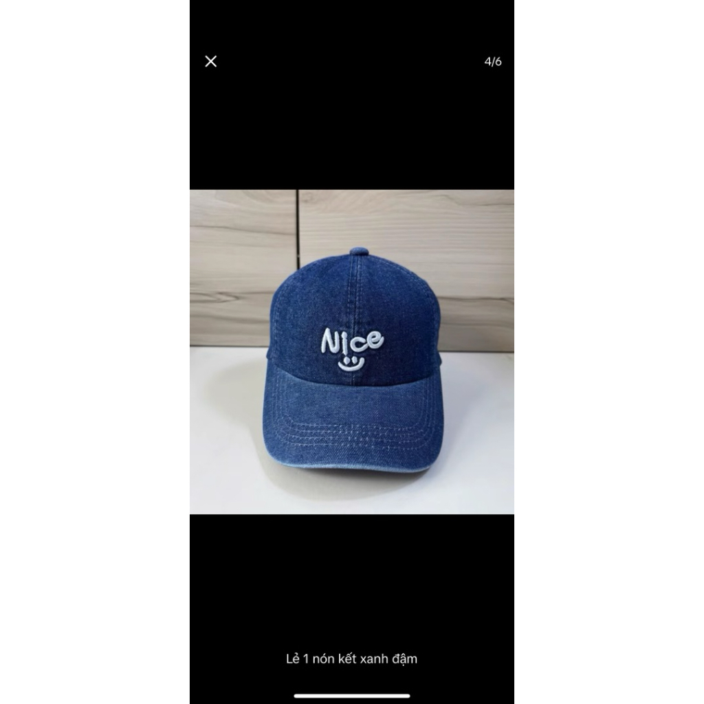 Mũ bucket jean cao cấp cho bé 4-9 tuổi - Nón vành tròn rin thêu mặt cười nhỏ siêu đẹp cho bé trai gái