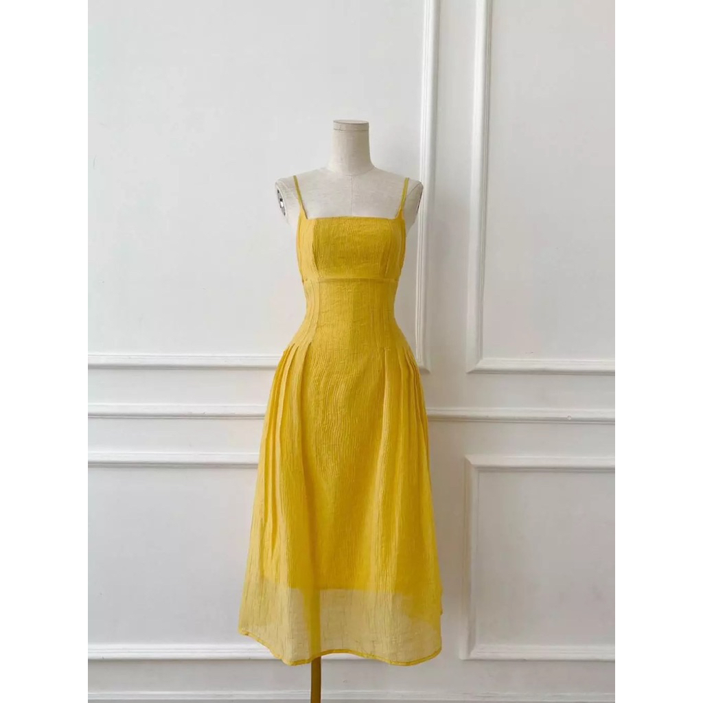 Đầm maxi  2S hở lưng Đan dây siêu xinh, chất vải mềm mát - pusu house