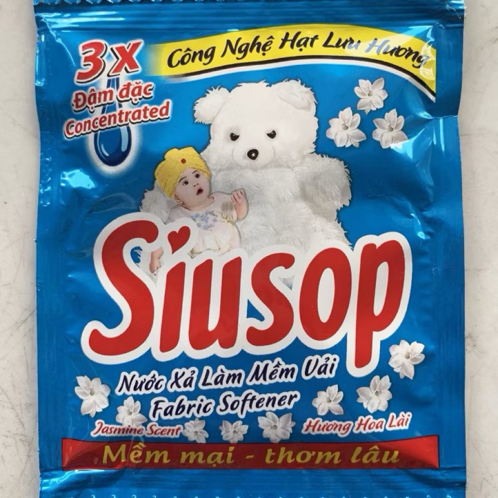 Combo 10 Dây Nước Xã Vải Siusop, Dây 10 Gói Thơm Lâu Mùi Sang Trọng Quyến Rủ 20ml/Gói