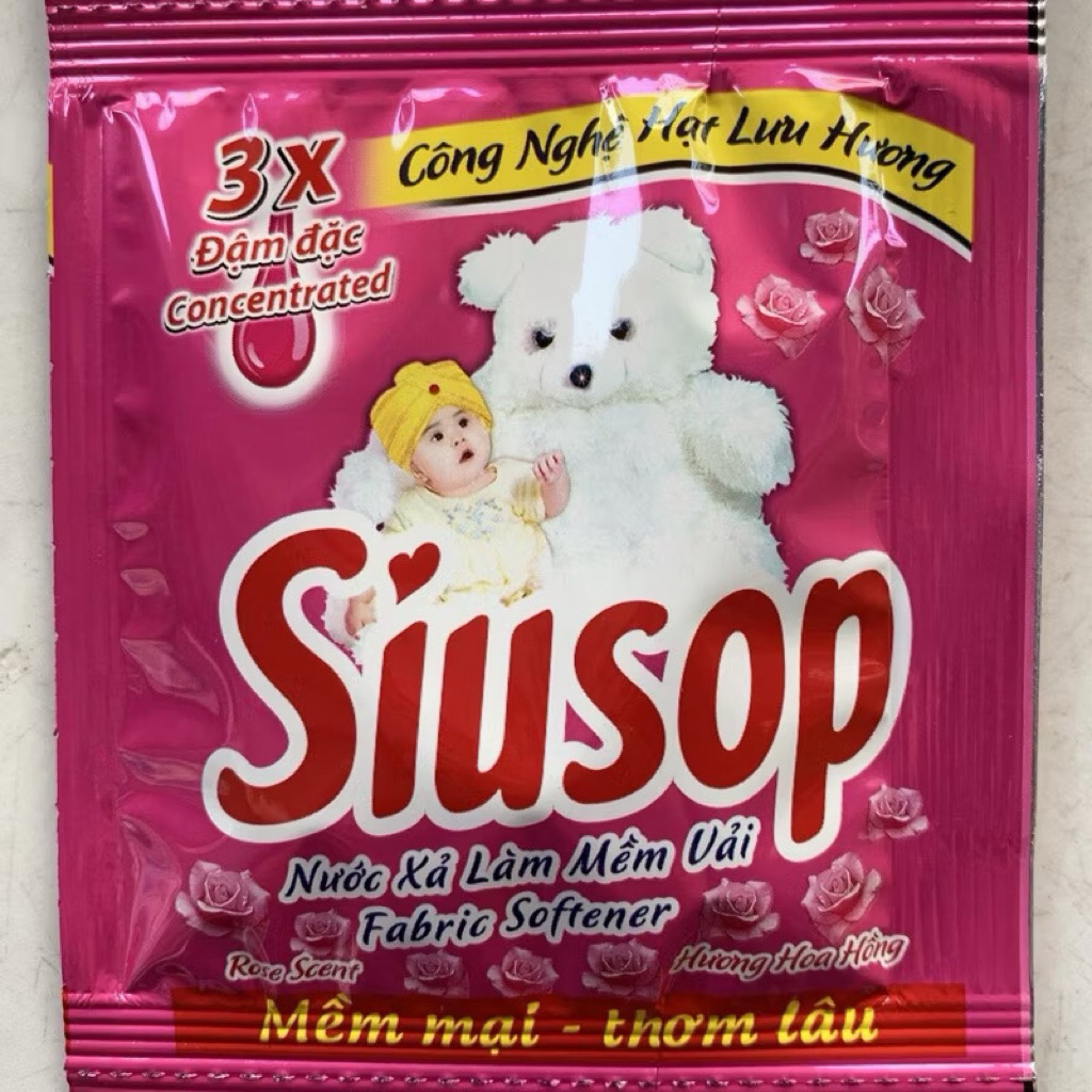 Combo 10 Dây Nước Xã Vải Siusop, Dây 10 Gói Thơm Lâu Mùi Sang Trọng Quyến Rủ 20ml/Gói