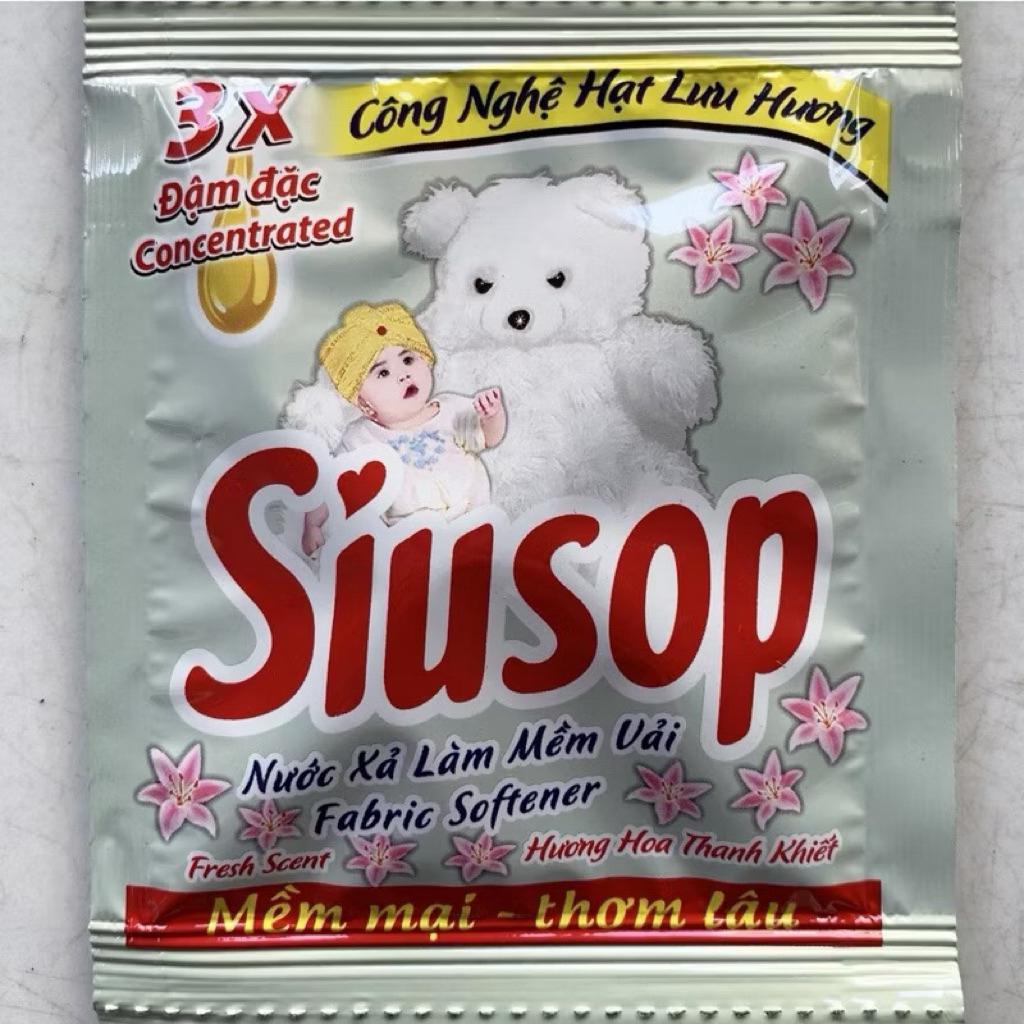 Combo 10 Dây Nước Xã Vải Siusop, Dây 10 Gói Thơm Lâu Mùi Sang Trọng Quyến Rủ 20ml/Gói