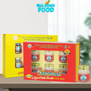 HỘP 6 lọ nước yến sào Khánh Hòa Sanest có đường/ không đường dành cho mọi độ tuổii