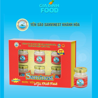 HỘP 6 lọ nước yến sào Khánh Hòa Sanest có đường/ không đường dành cho mọi độ tuổii