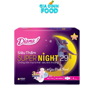 BĂNG vệ sinh Diana Ngày/ Đêm siêu thấm mỏng cánhh