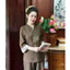 Đồ lam cap cấp, bộ đồ Lam Thêu Hoa Bỉ Ngạn Truyền Thống đính nút bọc phối quần suông rộng| Đồ Lam An Nhiên