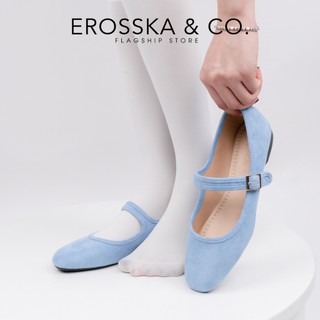 [EROSSKA] Giày lười nữ, giày ballet core mũi tròn, quai ngang thời trang cao 1cm - EL090