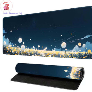( TẶNG SET 10 KHẨU TRANG) Miếng lót chuột Mèo Chiều Buồn 80x30 hoạt hình dễ thương chống nước cực êm Meili Store