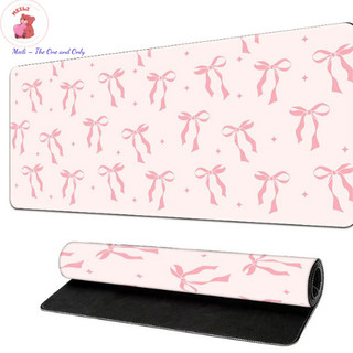 ( TẶNG SET 10 KHẨU TRANG) Miếng lót chuột Nơ Hồng Liti 80x30 hoạt hình dễ thương chống nước cực êm Meili Store