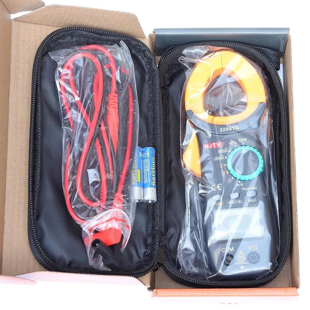Ampe kìm NJTY [3266TA] đồng hồ kẹp dòng vạn năng ampe kế đo thông mạch kiểm tra diode điện trở