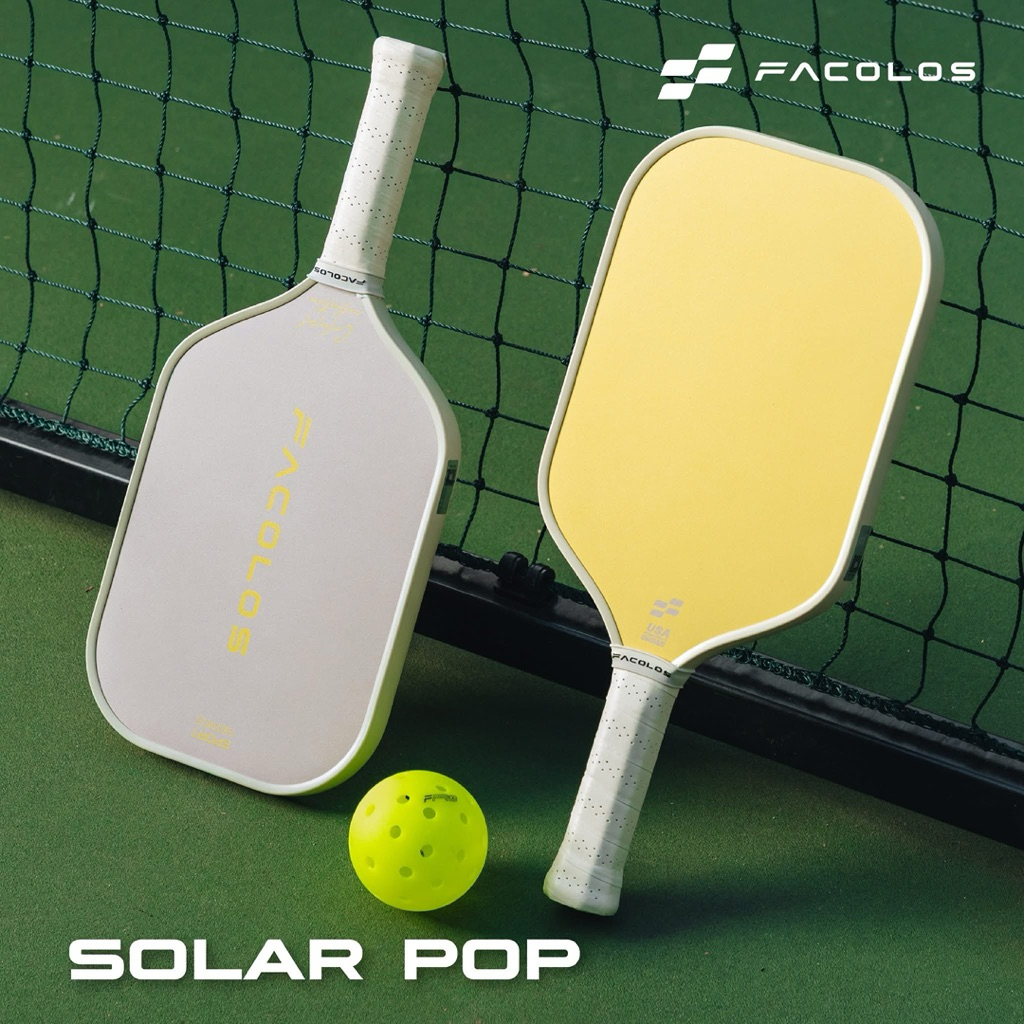 ✅  [Ship Hoả Tốc] Vợt Pickleball Facolos Colorful trendy đầy cá tính - chính hãng mài xám hoặc tím