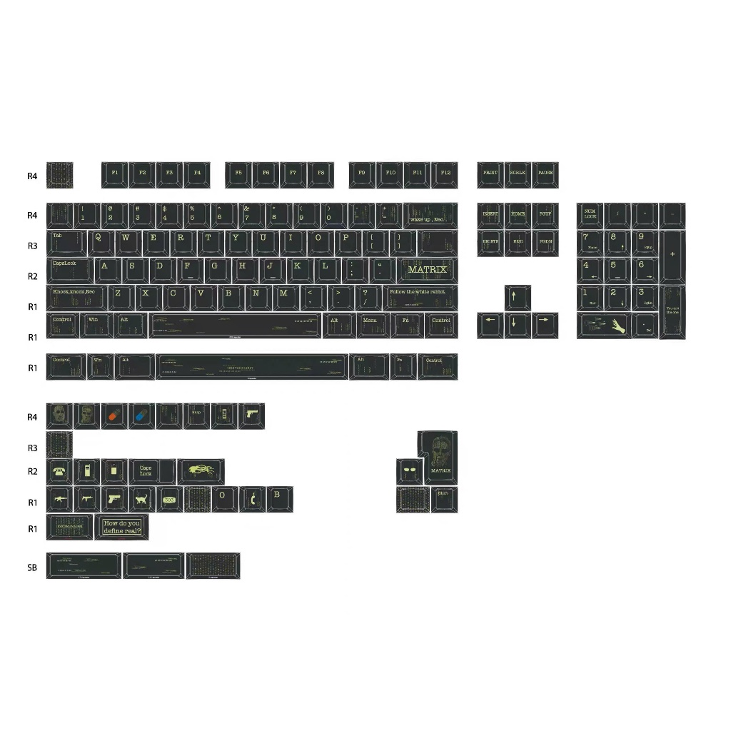 Keycap FKKeys The Matrix "Hacker Empire" | Chất liệu PBT | Profile Cherry | Keyboard Studio | BigBuy360 - bigbuy360.vn