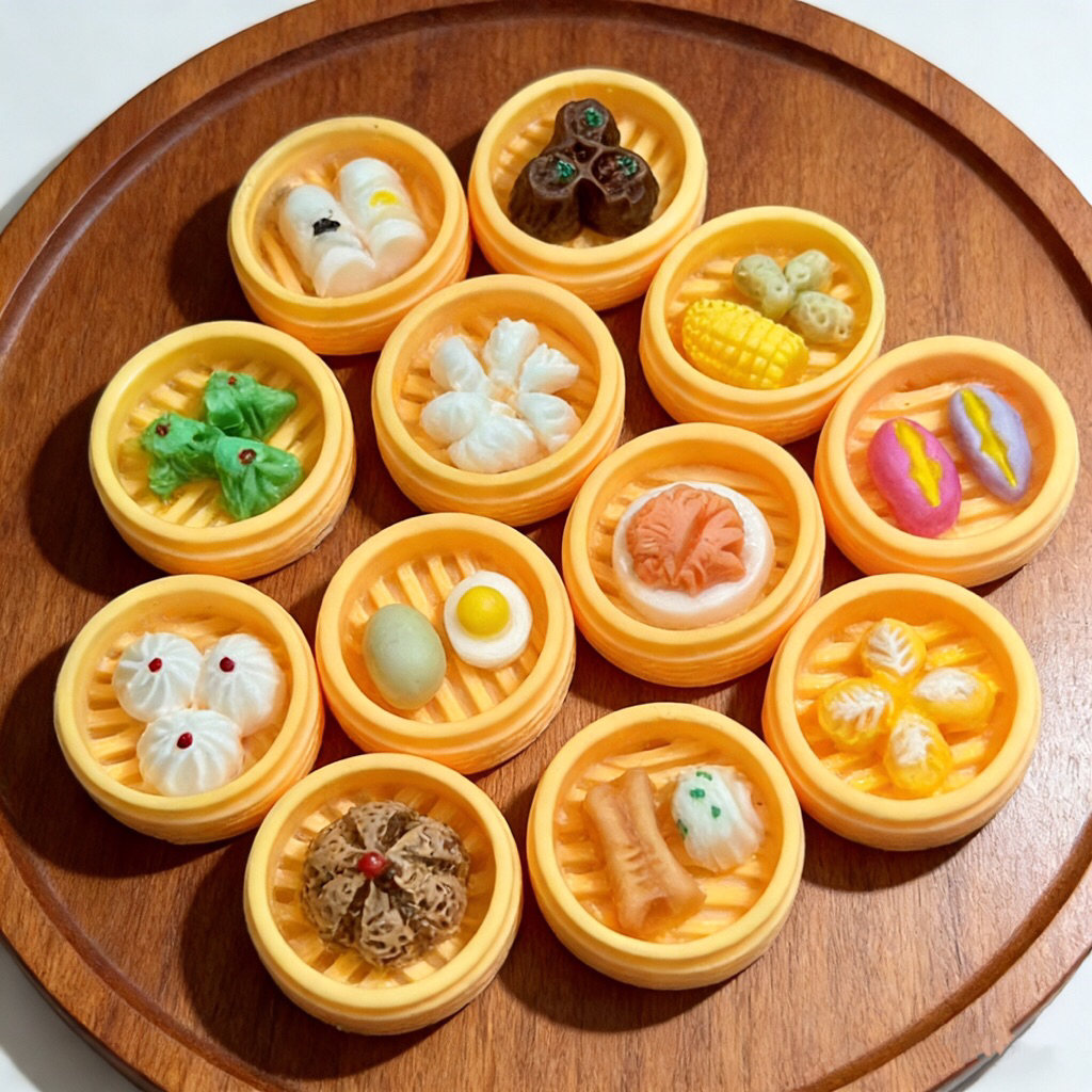 Set 30 Đồ Ăn Dimsum Mô Hình Mini Charm Đồ Ăn Điểm Tâm Xửng Hấp  HongKong Đồ Chơi Trang Trí Nhà Búp Bê