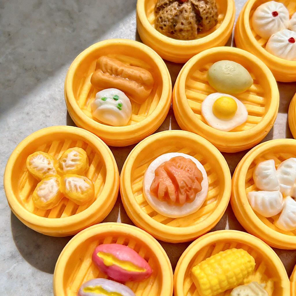 Set 30 Đồ Ăn Dimsum Mô Hình Mini Charm Đồ Ăn Điểm Tâm Xửng Hấp  HongKong Đồ Chơi Trang Trí Nhà Búp Bê